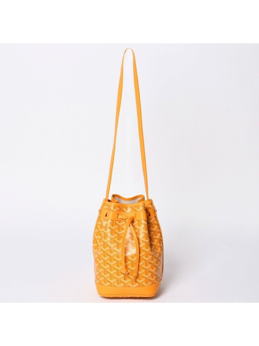 Goyard Petit Flo Bucket Bag Yellow